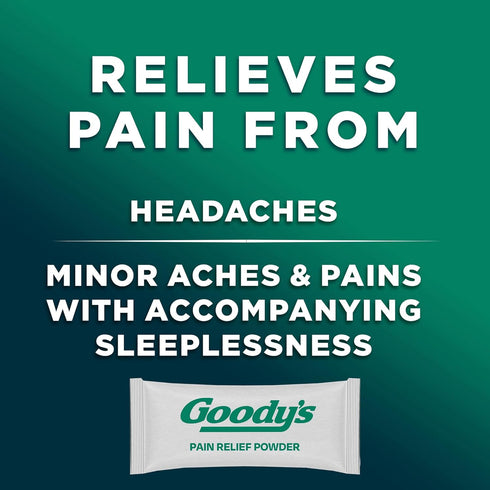 Goody's PM Nighttime Powder, Acetaminophen 500mg, Dissolve Packs for Pain with Sleeplessness, 6 Individual Packets, 12 Pack...
