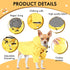 Dog Raincoat with Hood, Adjustable Pet Water Proof Lightweight Rain Jacket Poncho Puppy Rainwear for Small Medium Puppy (Yellow, XL)...