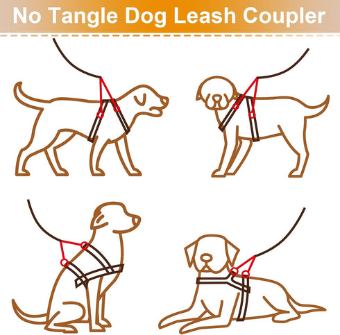 Frienda 5 Pcs Braided Poly Collar Backup Dog Collar Clip Double Ended Nylon Dog Connector Strap Collar Backup Clip Safety Clip for Dog Harness Lar...