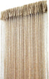 ave split Decorative Door String Curtain Wall Panel Fringe Window Room Divider Blind Divider Tassel Screen Home 100x200centimeter (Champagne18)...