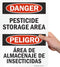 SmartSign "Danger - Pesticide Storage Area" Bilingual Sign | 10" x 14" Plastic...