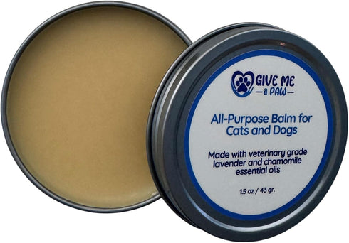 All-Purpose Balm for Cats & Dogs 1.5oz/43gr. With Veterinary Grade Chamomile and Lavender Essential Oils, Soothing Salve Aims to Protect & Allevia...