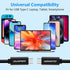 USB C-C Video Cable 10ft, 4K USB Type-C Monitor Cable Support 100W Fast Charge and 10Gbps Data Syncing, Black...