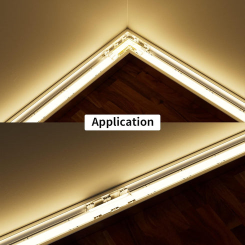PAUTIX 5mm Connectors for 2-pin COB LED Strip Light,2pcs Gapless Connectors,2pcs L-Shaped Connectors,2pcs Dual End Strip Connectors,2pcs Strip to ...