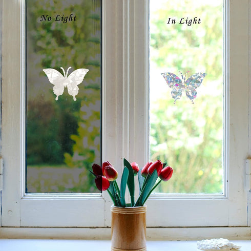 Butterfly Static Window Clings Anti Collision Window Decals for Bird Strikes, Glass Awareness Stickers, Stop Birds Flying into Windows, Set of 20...