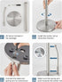 SMARTAKE Paper Towel Holder, Paper Towel Dispenser Standing Weighted Base Non Slip, Spring Arm for Easy Tear, Stainless Steel Paper Towel Holder f...