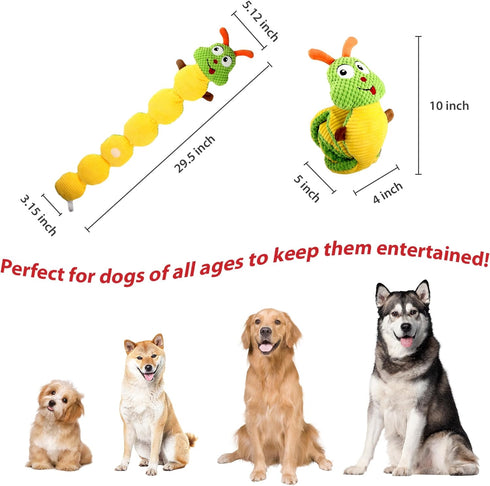 Gigwi Interactive Dog Puzzle Toys, Squeaky Dog Toys for Small Medium Large Dogs, Durable Treat Dispensing Dog Enrichment Toys, Snuffle Toy Plush P...