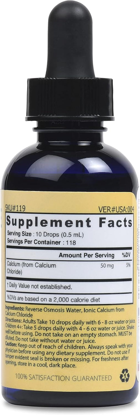 Good State Liquid Ionic Calcium Ultra Concentrate - 10 Drops Equals 50 Mg - 100 Servings Per Bottle 1.6fl. oz...