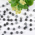 8mm 100pcs Natural Stone Beads Snowflake Round Genuine Stone Beading Loose Gemstone Hole Size 1mm DIY Charm Smooth Beads for Bracelet Necklace Ear...