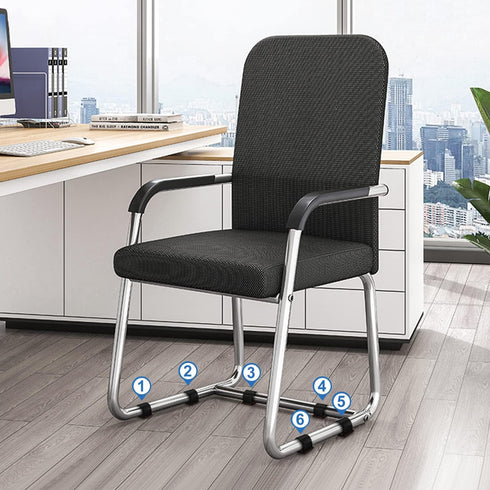 Ezprotekt 24 PCS Felt Furniture Pads with Hook and Loop Fasteners for Sled Chair Floor Protectors, Wrap-Around Felt Savers, Chair Sled Floor Glide...