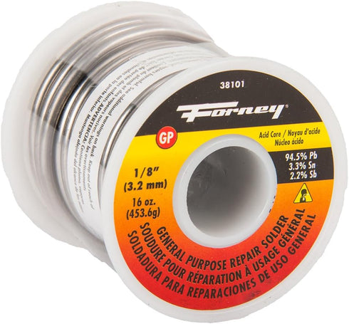 Forney 38101 Solder Acid 1/8", 16 oz.,Silver...