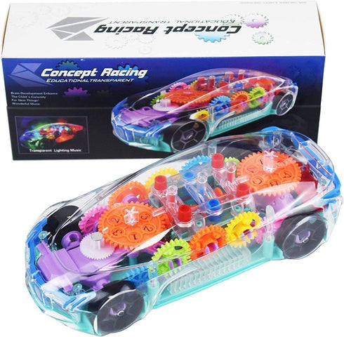 Toys for 1 2 3 Year Old Boy, Baby Toys 6 to 12 Months Electric Car Toys for Boys Girls Toddlers with Cool Light & Sound Effect, Great Christmas Bi...