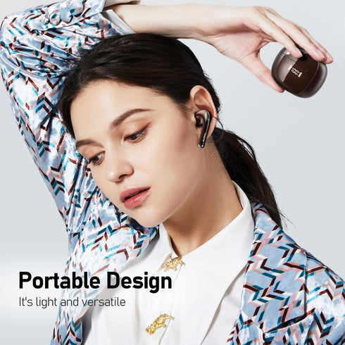 CALCINI Wireless Earbuds, Bluetooth Headphones 5.3 with LED Power Display Charging Case,True Wireless Earphones Deep Bass Stereo Sound TWS Microph...