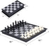 AMEROUS 10 Inches Magnetic Travel Chess Set with Folding Chess Board - 2 Extra Queens - Storage Bag for Pieces - Instructions for Beginner, Kids a...