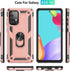 Military Grade Drop Impact for Samsung Galaxy A52 5G Case 360 Metal Rotating Ring Kickstand Holder Armor Heavy Duty Shockproof Case for Galaxy A52...