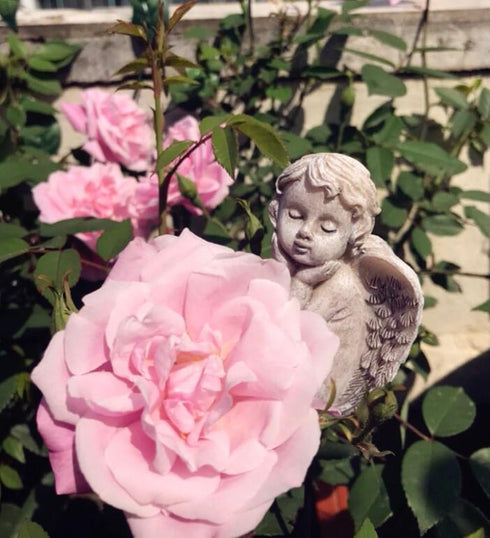 Decorative Angel Garden Stakes 2 Pack Miniature Angel Fairy Garden Angel Ornaments Small Angel Memorial Statue Fairy Garden Accessories...
