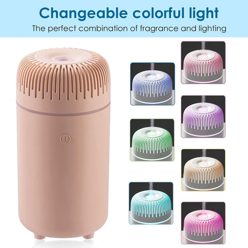 Car Diffuser Humidifier Aromatherapy Essential Oil Diffuser Car Air Freshener Diffuser USB Cool Mist Mini Portable Diffuser for Car Home Office Be...