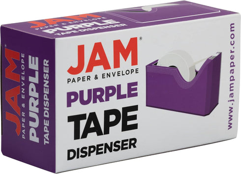 JAM PAPER Colorful Desk Tape Dispensers - Purple - Sold Individually...