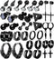 17 Pairs Earrings for Men, Stainless Steel Earrings For Men Sensitive Skin, Black Fashion Earring Piercing Jewelry Cross Dangle Hoop Earrings Kit ...