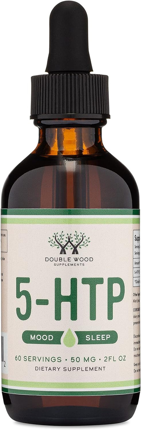 5HTP Liquid Drops - More Absorbable and Effective Than 5 HTP Capsules (60 Servings of 50mg 99%+ 5-HTP) Serotonin Supplement for Mood, Sleep, and R...