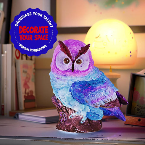 Paint Your Own Owl Lamp Kit, Art Supplies Arts & Crafts Kit, Painting kit for Kids 6-12, Arts and Crafts for Kids Ages 8-12, Toys Girls Boy Birthd...