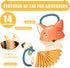 Accordion (Fox Shape) Music Educational Toys Cartoon Shape Kids Toddlers Preschool Music Toys with 12 Kinds of Sound Effects...