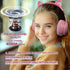 Headphones Cat Ear Wireless Bluetooth 5.3 60H Over Ear, 8H with Led Light Foldable Music Gaming Headset with Aux 3.5mm Mic for Game Pad Tablet Lap...
