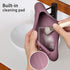 Makeup Brush Holder Magnetic Closure Make Up Brushes Organizer Silicone Makeup Bag Travel Essentials (Grape Purple)...
