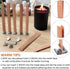 Simoda 100 PCS Wood Candle Wicks with Iron Stand Candle Cores Natural Environmental-Friendly Wick for Candle Making and Candle DIY Craft,5 inch...