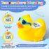 Duck Baby Bath Thermometer, Newborn Bath and Room Temperature Thermometer Safety Floating Toy, Bathtub Thermometer for Infant...