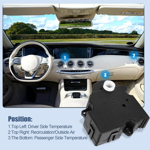 604-106 HVAC Blend Door Actuator Compatible with 1994-2012 Chevy Silverado 1500 2500 Suburban Tahoe GMC Sierra Yukon XL Cadillac Escalade H2, 8901...