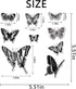 Nine Butterflies for Card Making and Journaling,Butterflies of Silicone Stamps Rubber Stamps for Scrapbooking DIY Cards Album Crafts Supplies...