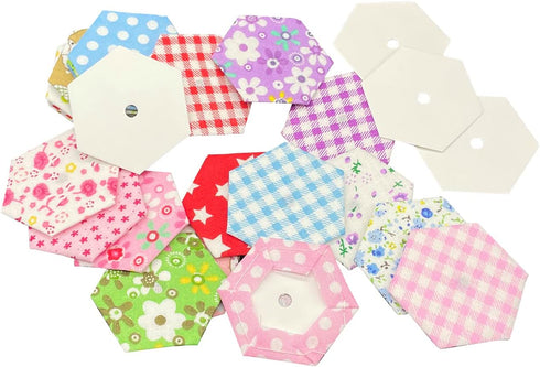 400pcs 1 Inch Paper Piecing for Quilting DIY Patchwork Sewing Crafts,Quilting Templates for Sewing Supplies Quilting Accessories Crafting Tools,He...