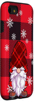 iPhone SE (2020) / 7 / 8 Christmas Phone Case Red Buffalo Plaid Gnomes Snowflake Case...