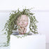 AIMEBBY Face Flower Pot Head Planter Pot Succulent Planter Cute Resin Cactus Planter with Drainage Hole Closed Eyes...