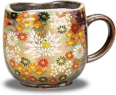 Kutani Porcelain Yaki(ware) Coffee Mug Gold Flower (Standard version)...