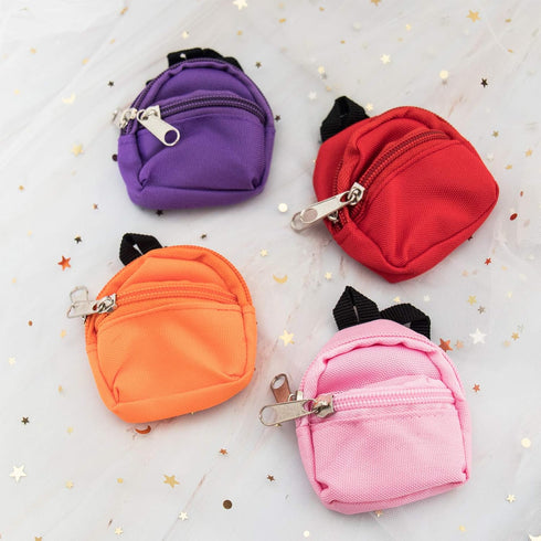 SOTOGO 10 Pieces Doll Zipper Backpack Mini Baby Dolls Backpack Girl Doll Accessory Bags and American Doll Accessories...