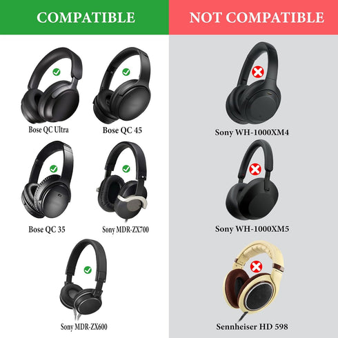 Geekria Headphone Carrying Bag, Compatible with Sony WH-1000XM4, WH-1000XM3, WH-1000XM2, MDR-XB450AP, MDR-ZX110 and More, Universal Headphone Pouc...