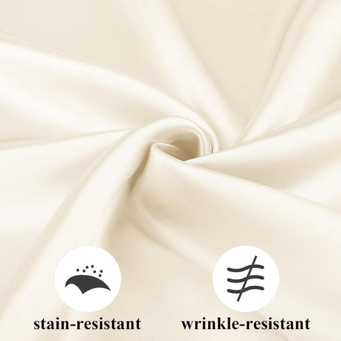 Aneco 12 Pieces Satin Napkin Square 20 x 20 Inches Dinner Napkins Weddings Party Napkin Soft Table Napkins for Romantic Weddings Party Dinner Deco...