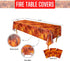 Blue Orchards Fire Table Covers (Pack of 3) - 54"x108" XL - Fire Party Supplies, Fire Table, Dragon Birthday Party, Fire Backdrop, Firefighter Bir...