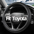 Car Steering Wheel Cover Compatible with Toyota Camry, Premium Leather, Sporty Design, Black...