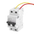 2P 250V Low-Voltage DC Miniature Circuit Breaker, DIN Rail Mount 63A Miniature Air Circuit Breaker for Solar Panels Grid System Wind and Solar Hyb...