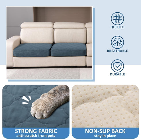 CHHKON Dog Bed Covers Replacement Washable Waterproof Pet Puppy Bed Cover for Dog(Blue,36x27x6 inch)...