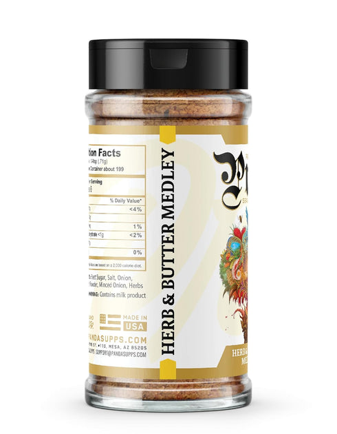 Underground Bio Labs | Prep By Jefe Premium Seasoning | Low Sugar/Sodium | MSG/Gluten Free | 7 Mouthwatering Flavors (5oz) (Herb & Butter Medly)...