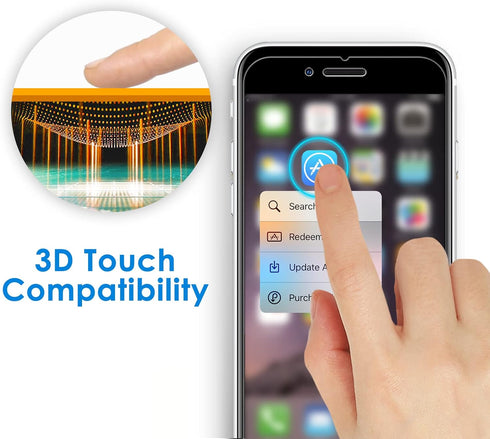 JETech 3-Pack Screen Protector for iPhone SE 3/2 (2022/2020 Edition), iPhone 8, iPhone 7, iPhone 6s, and iPhone 6, Tempered Glass Film, 4.7-Inch.....