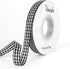 Black and White Gingham Ribbon 3/8 inch X 50 yards,Buffalo Checkered Ribbon Black and White Plaid Ribbon for Crafts Decorations Box Wrapping Picni...