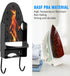 Ironing Board Hanger Wall Mount Ironing Holder Heat Resistant Iron Hanger with Iron Board Rack for Max 5 Inch Width (Black)...