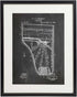 IDIOPIX Piano Patent Wall Decor Chalkboard Art Print Set of 6 Prints UNFRAMED...