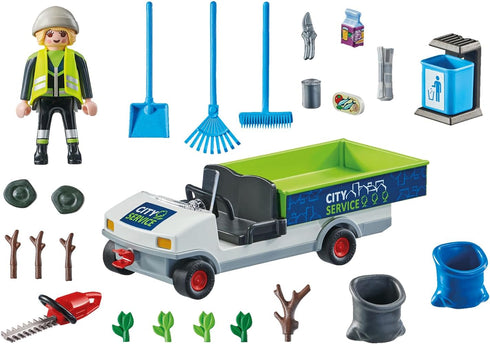 PLAYMOBIL City Action 71433 City Cleaning with Vehicle...