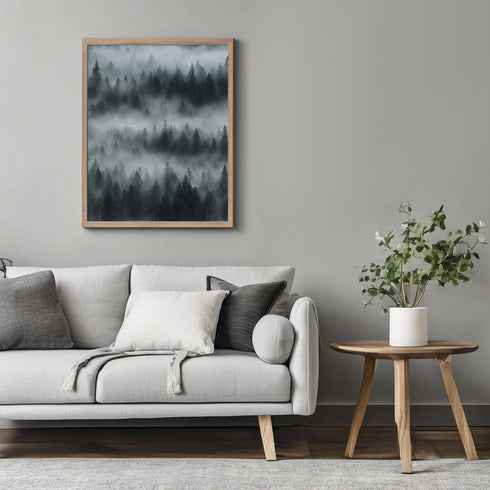 Posterizer 1 pcs- trees and jungle-nature scene style 10-Landscape & Nature Art-Floral Botanical Art- Decor for Home & Office- unframed wall art...